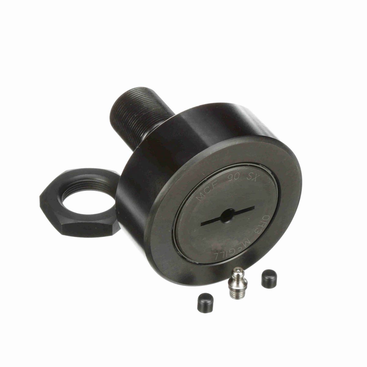 Опорный ролик с цапфой McGill CAMROL MCF 90 SX, цилиндрический, с уплотнением, со шлицем под отвёртку, метрический