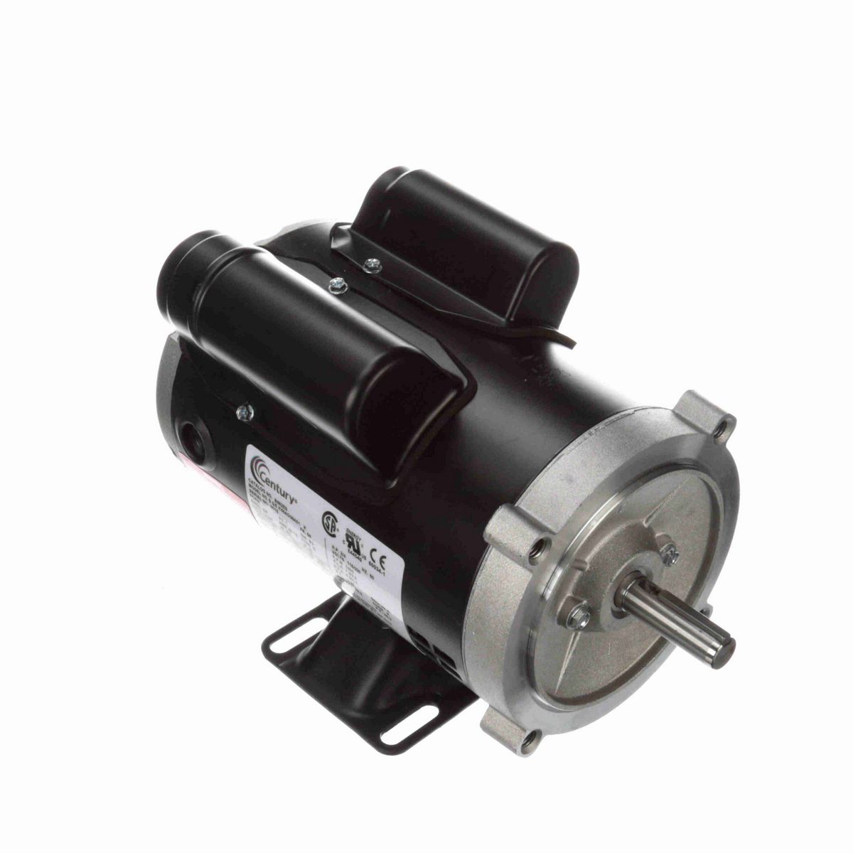 Century General Purpose Motor, 3/4 HP, 1 Ph, 60 Hz, 115/230 V, 3600 RPM, 56 Frame, ODP - B652ES
