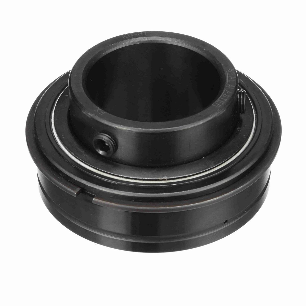Sealmaster Mounted Insert Only Ball Bearing - 52100 Bearing Steel, Black Oxided - Setscrew Lock - ER-31
