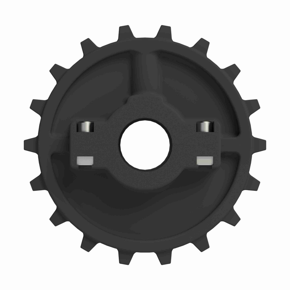 Rexnord 7700 Series Split Molded Nylon Sprocket with 18 Teeth and 1-1/4in Round Idler Bore - 614-60-12