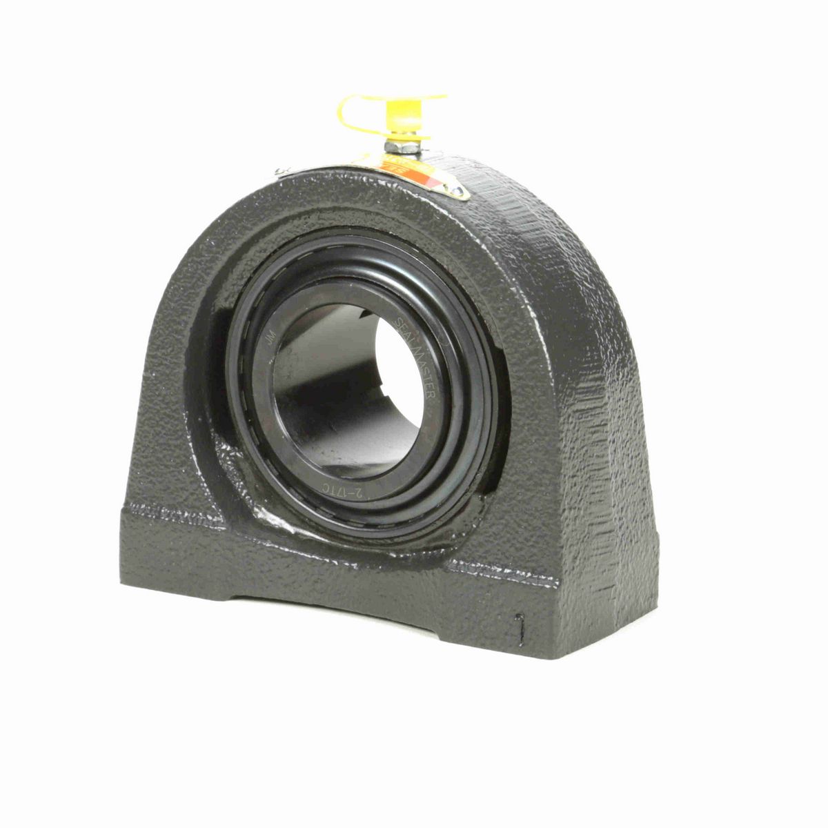Sealmaster Mounted Cast Iron Tapped Base Pillow Block Ball Bearing - 52100 Bearing Steel, Black Oxided - Concentric Lock - TB-23TC