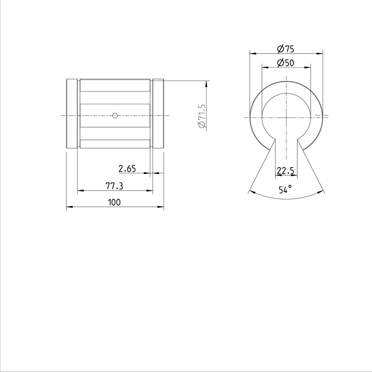 Суперлинейная втулка Bosch Rexroth KBA-O-50-VD [R067125045]