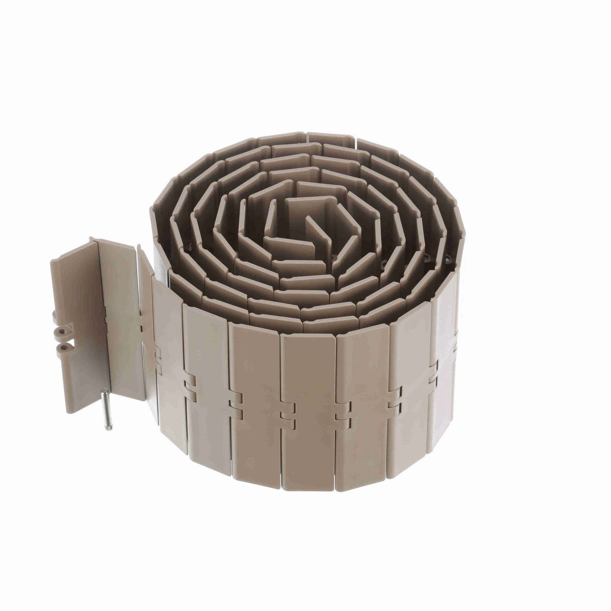 System Plast 820 Straight Running Solid Top, Material: Tan Low Friction, Width: 6in, Pitch: 1.5in - LF820-K600