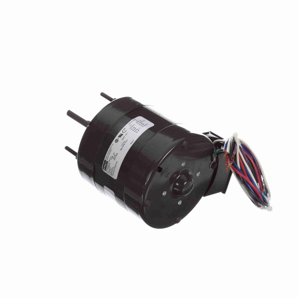FASCO Fan Coil & Air Conditioner Motor, 1/12 HP, 1 Ph, 60 Hz, 115/230 V, 1550 RPM, 1 Speed, 4.4" Diameter, TEAO - D114