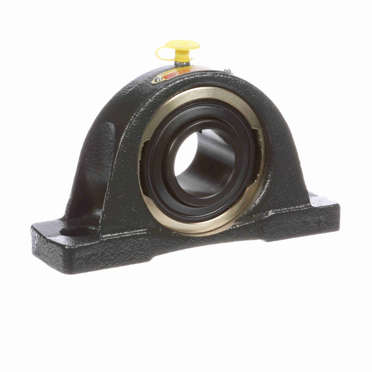 Sealmaster Mounted Cast Iron Two Bolt Pillow Block Ball Bearing - 52100 Bearing Steel, Black Oxided - Setscrew Lock - ENP-23
