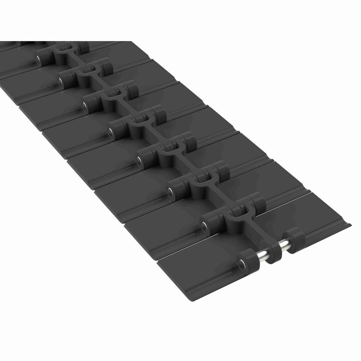 Rexnord 820 Straight Running Solid Top, Material: Black Wear Resistant, Width: 7.5in, Pitch: 1.5in - BWR820K7.50