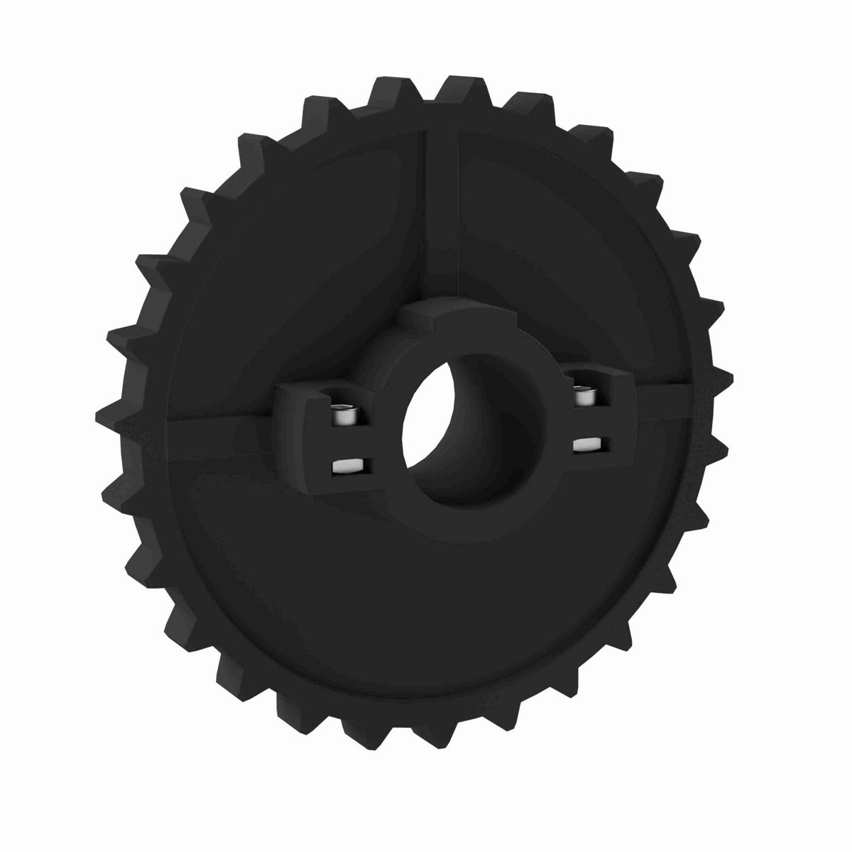 Rexnord 5700 Series Split Molded Nylon Sprocket with 27 Teeth and 1-1/2in Round Idler Bore - 614-57-19