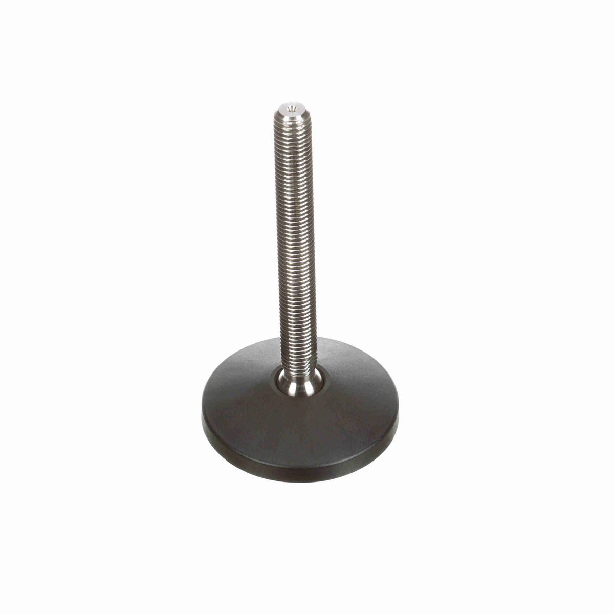 System Plast Articulating Plastic Leveler; Series: VG-511, Base Diameter: 4, Spindle Length: 6.09-in, Thread: 3/4-10 - VG-511-01-S34-L7