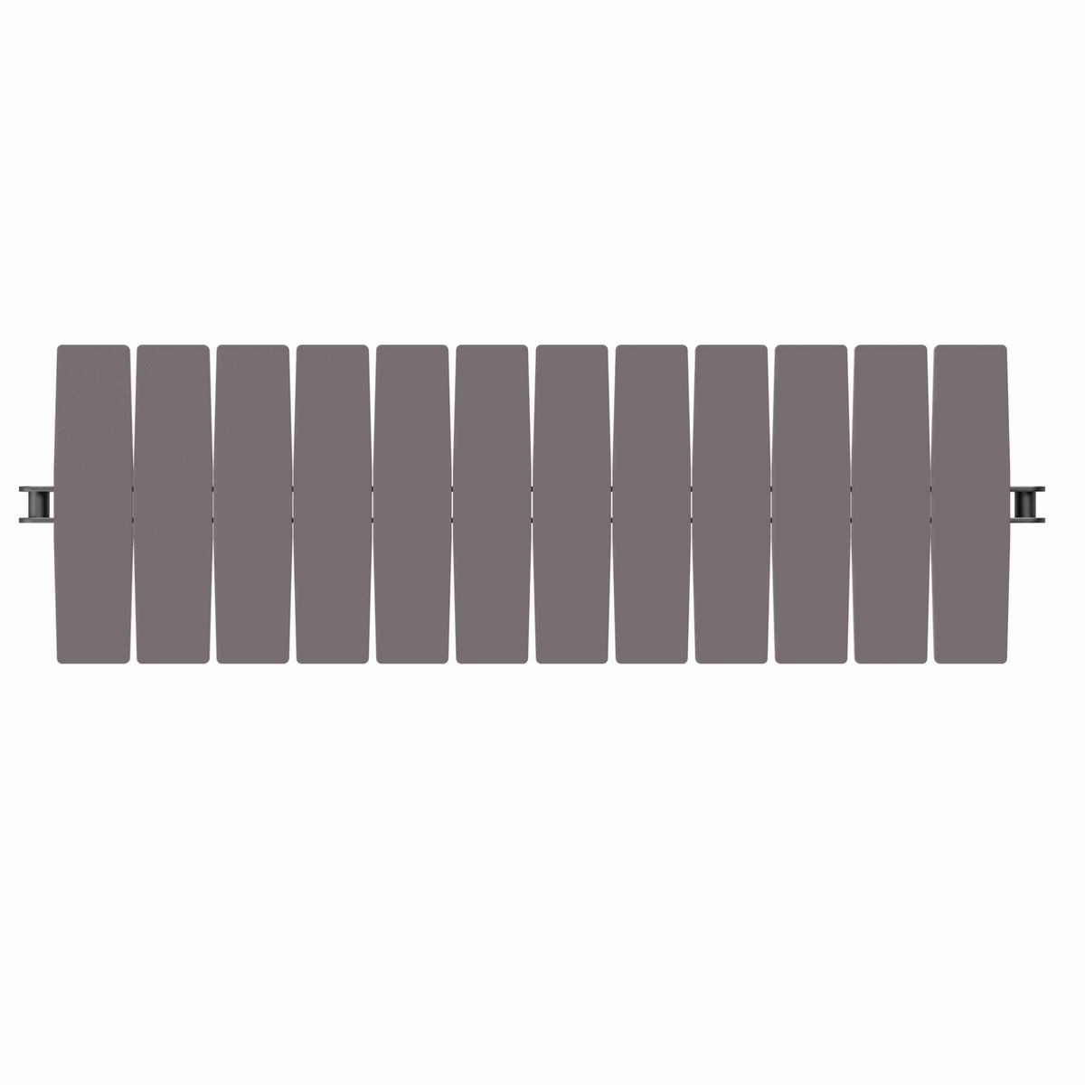 Rexnord 1873TAB Side-flexing Solid Top, Material: Brown High Performance, Width: 6in, Pitch: 1.5in - 81426343