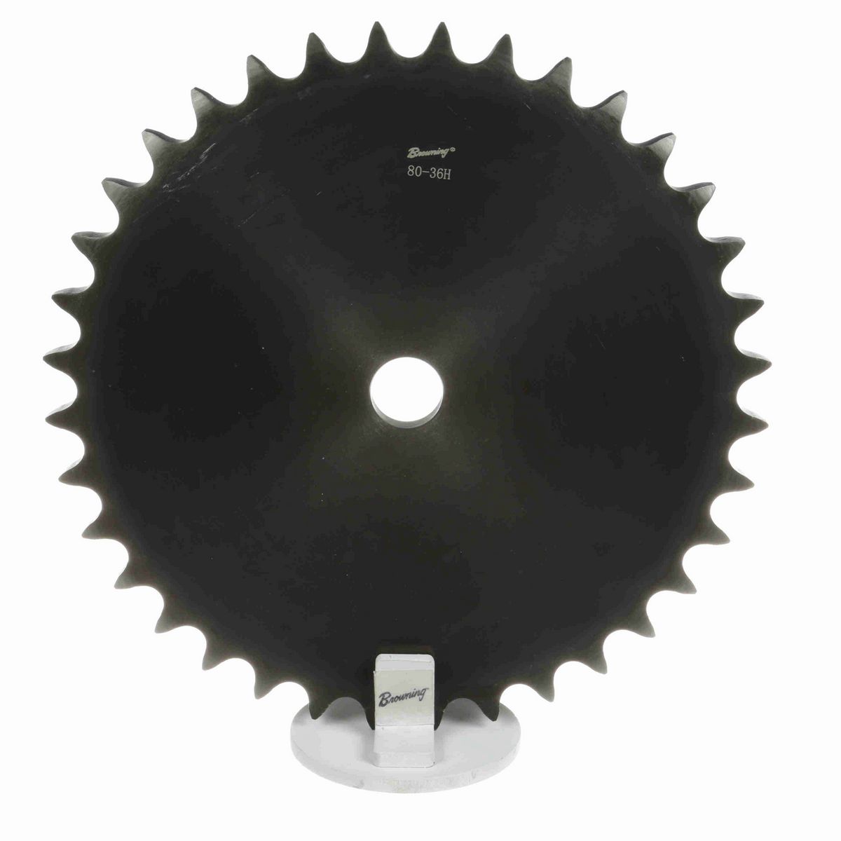 Browning Steel Minimum Plain Bore Roller Chain Sprocket - 80A36