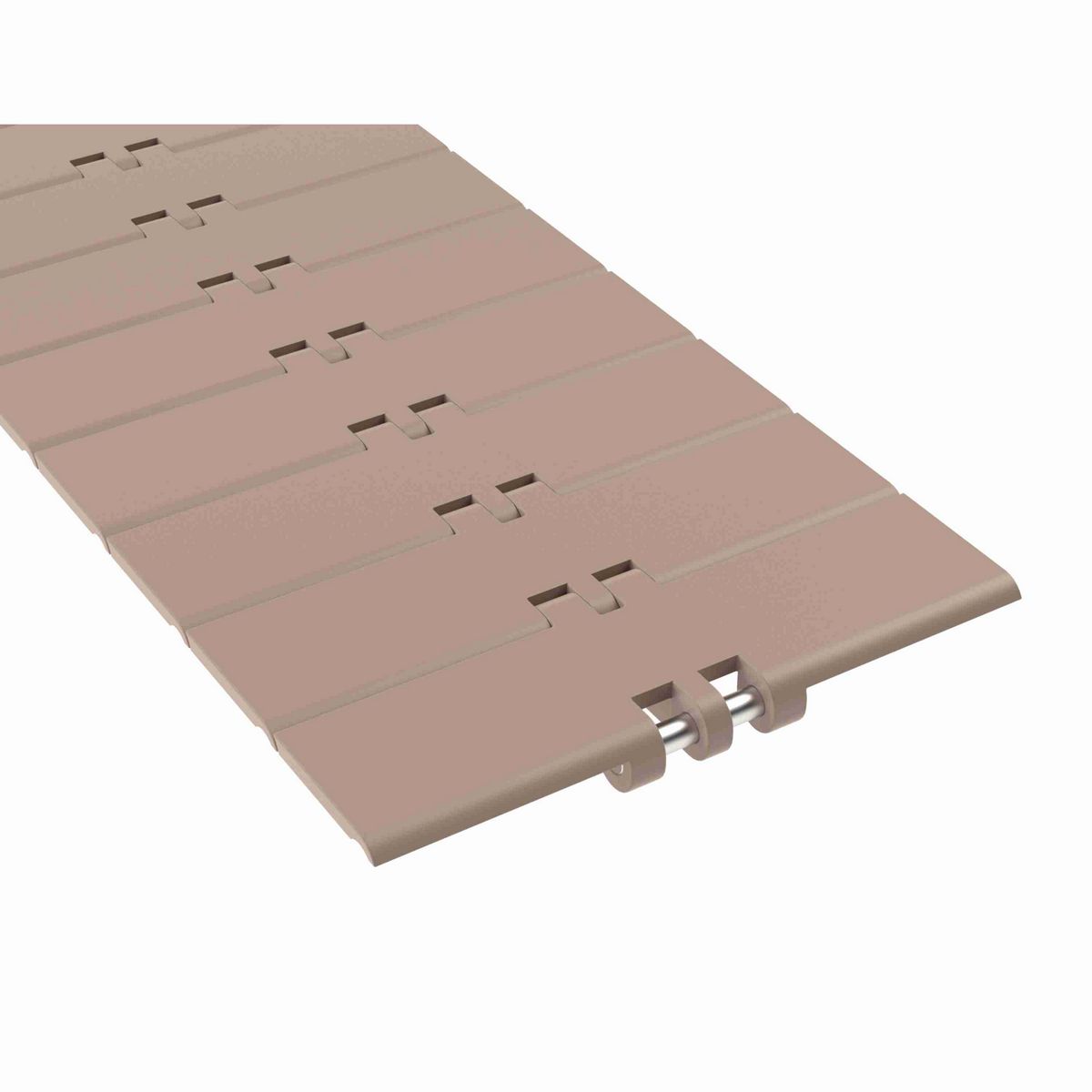 Rexnord 820 Straight Running Solid Top, Material: Tan Low Friction, Width: 6in, Pitch: 1.5in - LF820K6