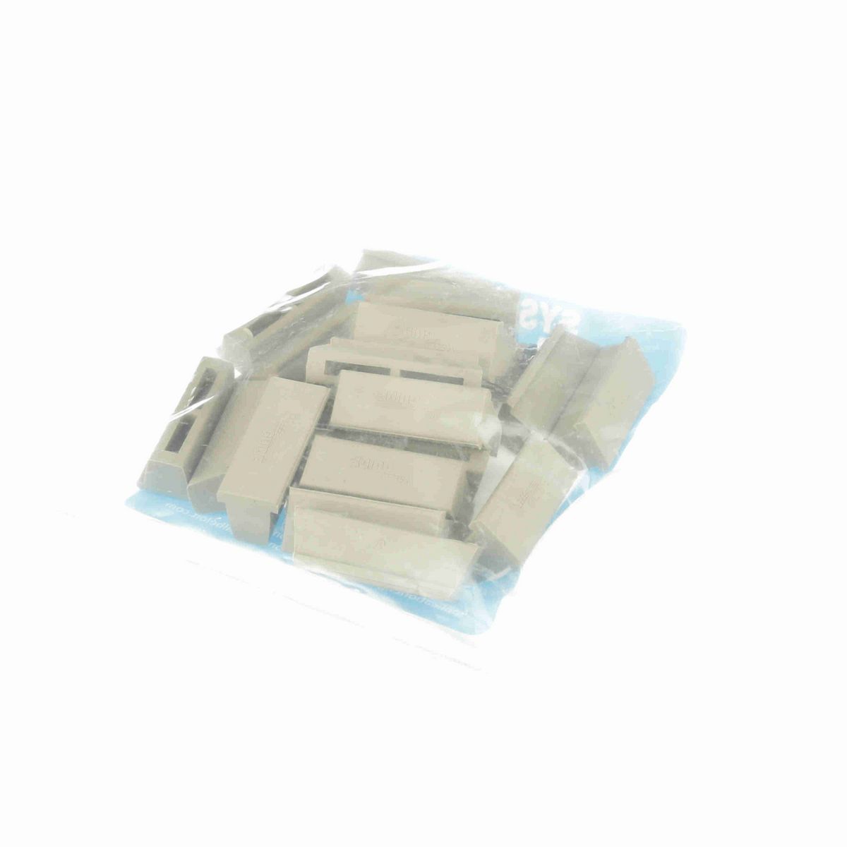 System Plast Hardware: 0.68"W X 0.6"H X 1.6"L Grey Santoprene - VG-PMI-25