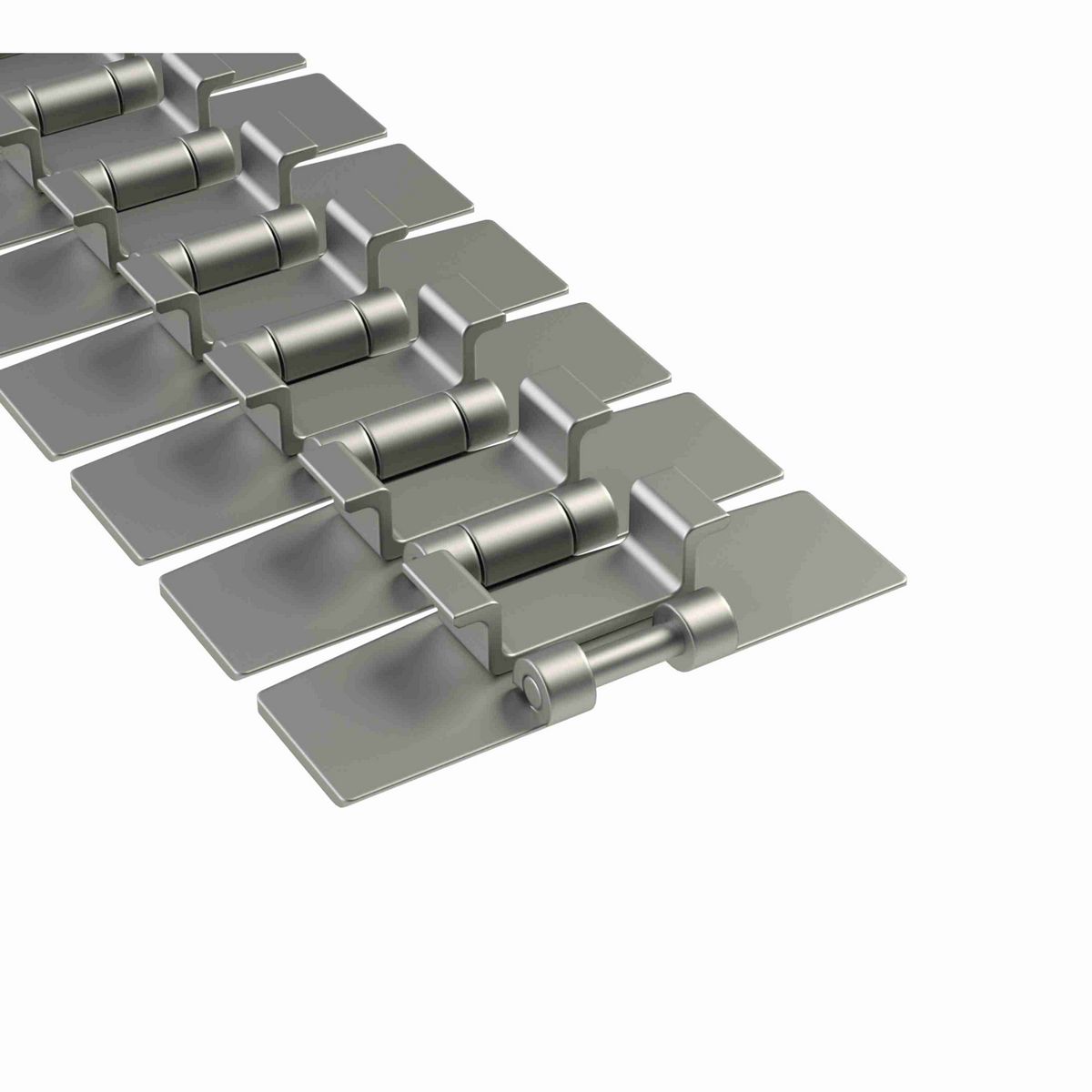 Rexnord 881TAB Side-flexing Solid Top, Material: Carbon Steel, Width: 4.5in, Pitch: 1.5in - 765.91.42