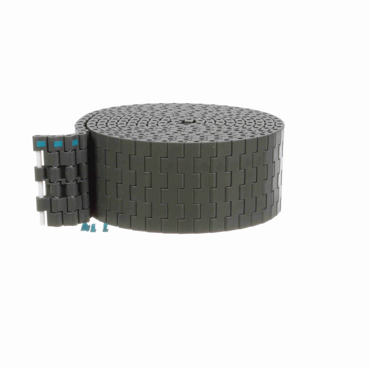 System Plast 2121FT Straight Running Solid Top, Material: Gray Low Friction, Width: 3in, Pitch: 0.5in - LFG2121FT-K300