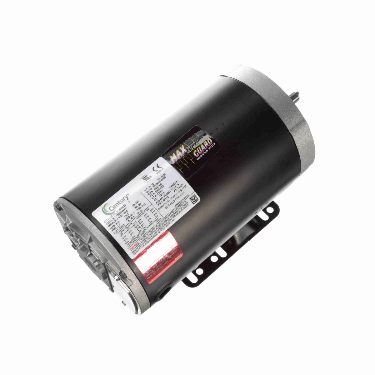 Century General Purpose Motor, 2.0 HP, 3 Ph, 60 Hz, 230/460 V, 1800 RPM, 56C Frame, DP - H710LES