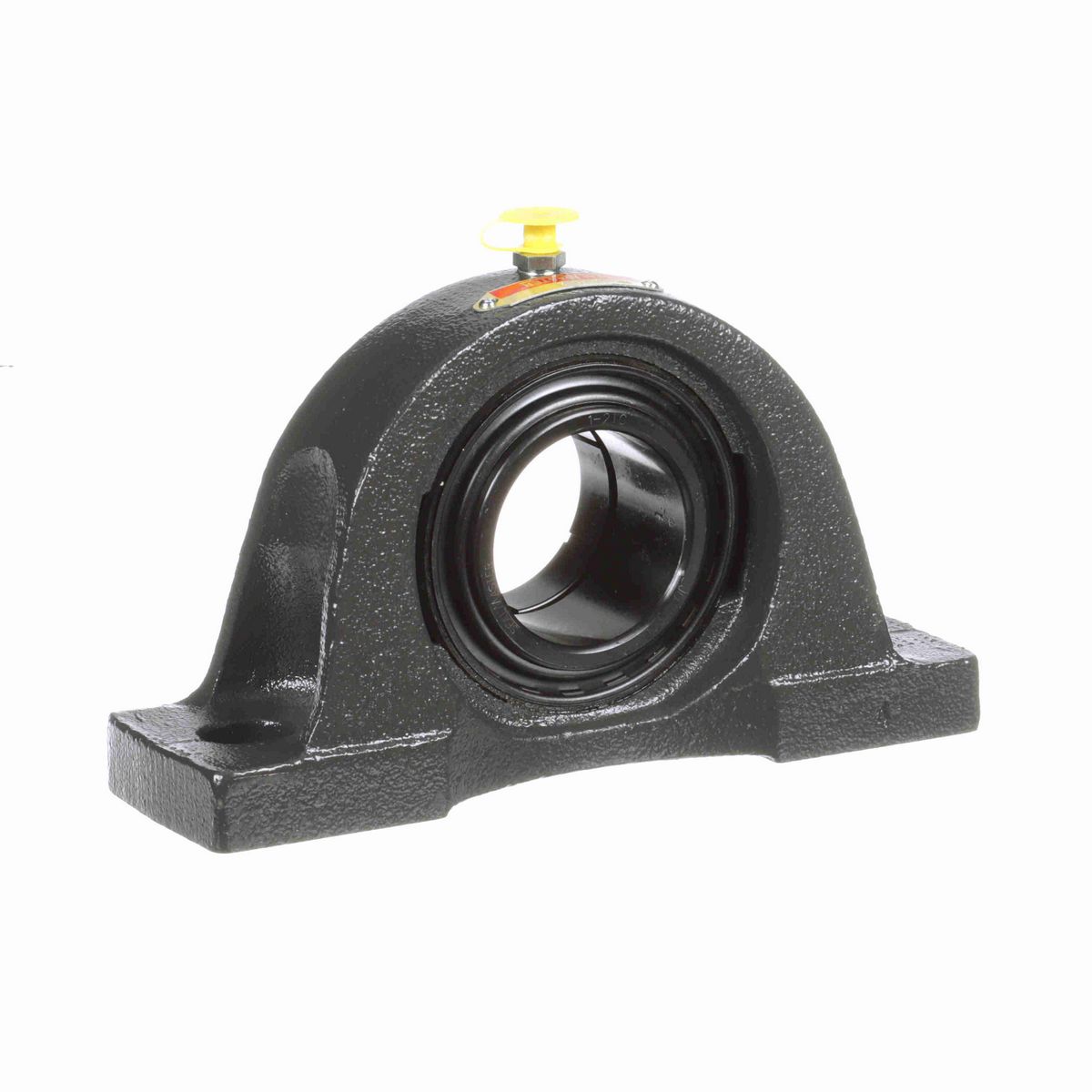 Sealmaster Mounted Cast Iron Two Bolt Pillow Block Ball Bearing - 52100 Bearing Steel, Black Oxided - Concentric Lock - NP-32RTC