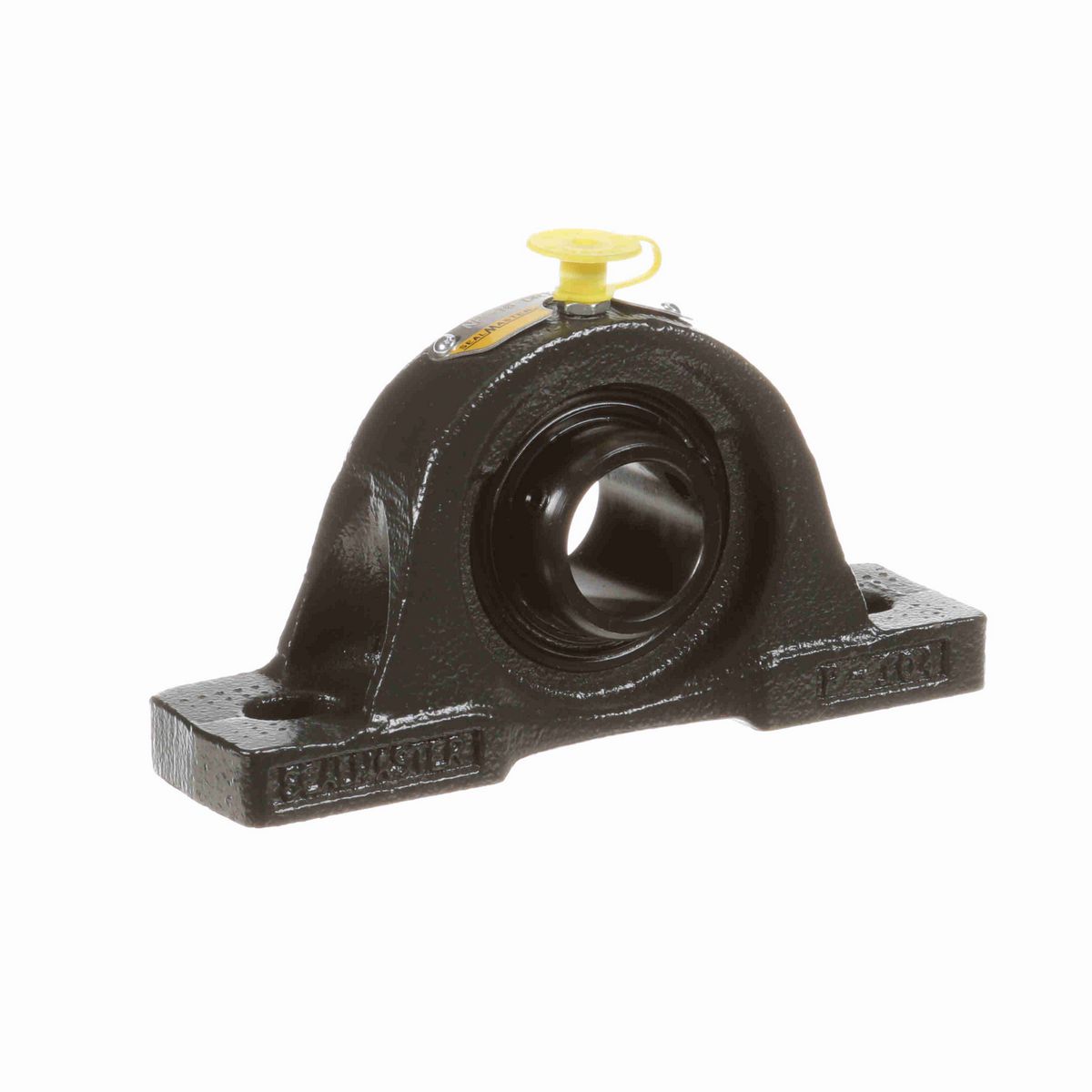 Sealmaster Mounted Cast Iron Two Bolt Pillow Block Ball Bearing - 52100 Bearing Steel, Black Oxided - Setscrew Lock - High Contamination - NP-16 DRT
