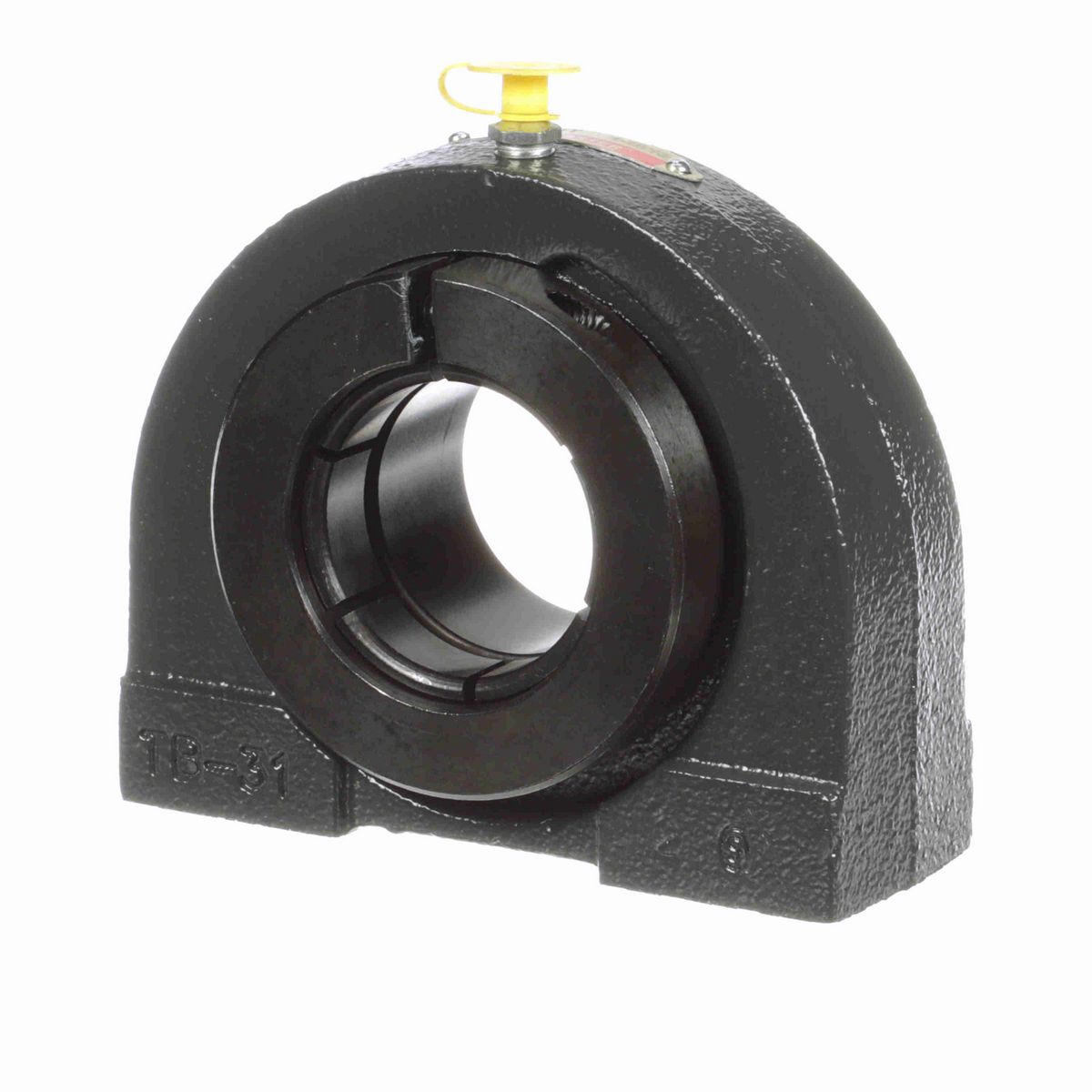 Sealmaster Mounted Cast Iron Tapped Base Pillow Block Ball Bearing - 52100 Bearing Steel, Black Oxided - Concentric Lock - TB-31T