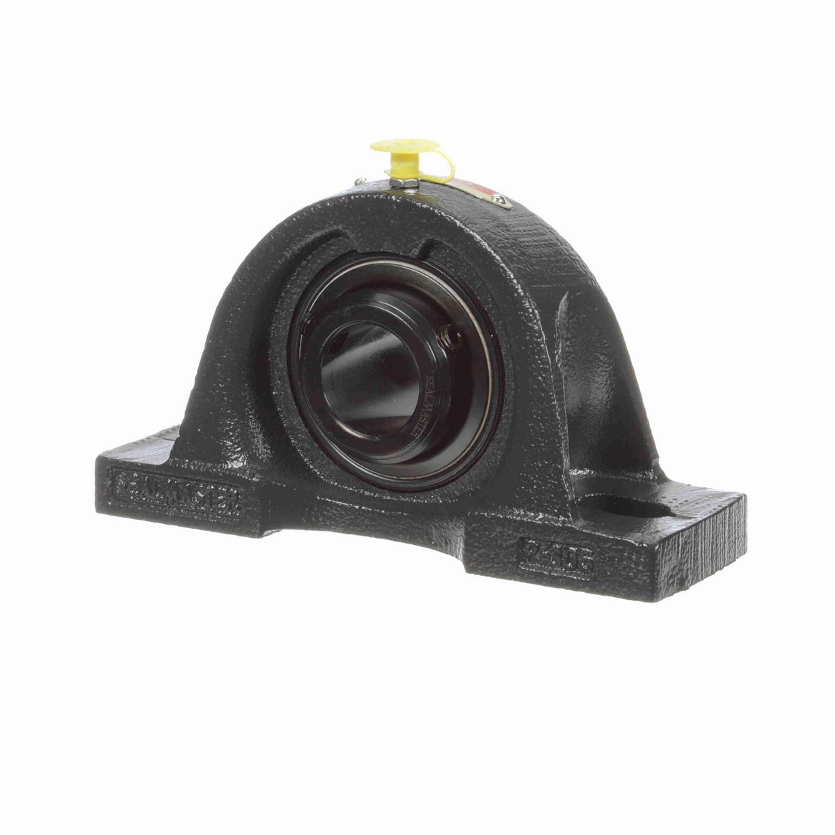 Sealmaster Mounted Cast Iron Two Bolt Pillow Block Ball Bearing - 52100 Bearing Steel, Black Oxided - Double Setscrew Lock - MPD-19