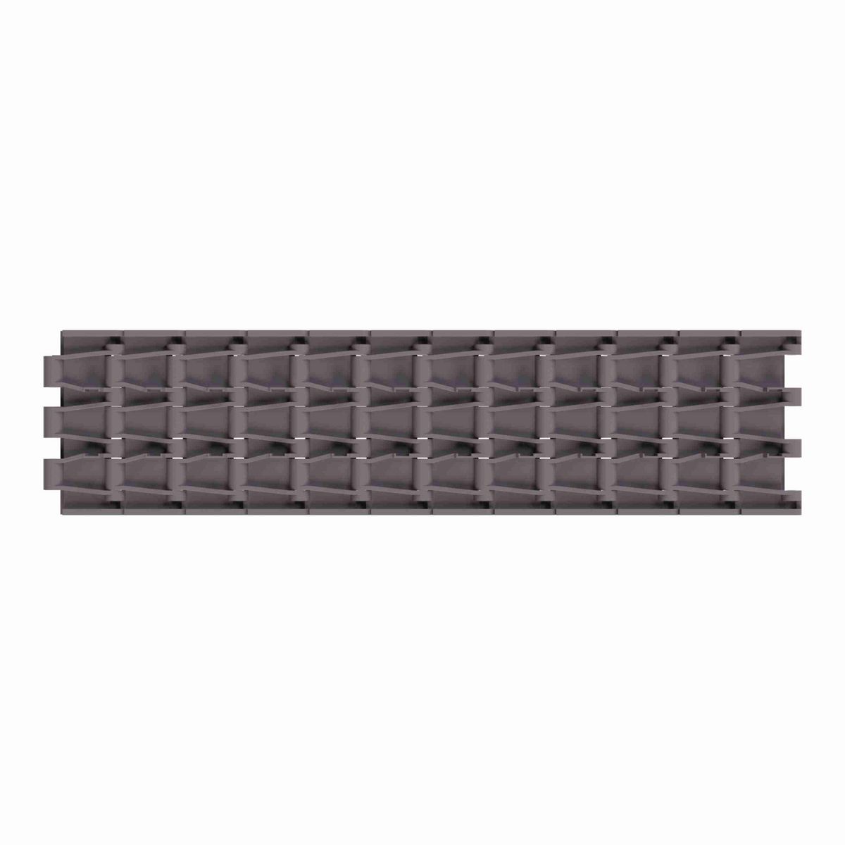 Rexnord 5705 Straight Running Solid Top, Material: Brown High Performance, Width: 4.5in, Pitch: 1.5in - 81417251