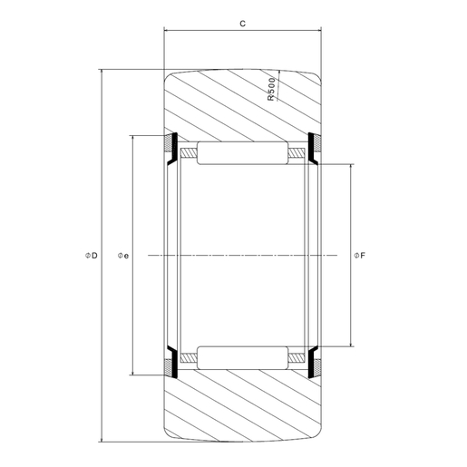 Опорный ролик без внутреннего кольца NTN RNA2201LL/3AS