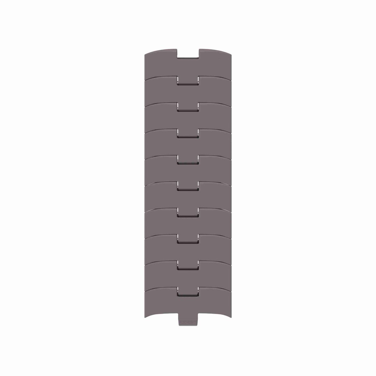 Rexnord 1055 FTTAB Side-flexing Solid Top, Material: Brown High Performance, Width: 4.5in, Pitch: 1in - 749.10.40