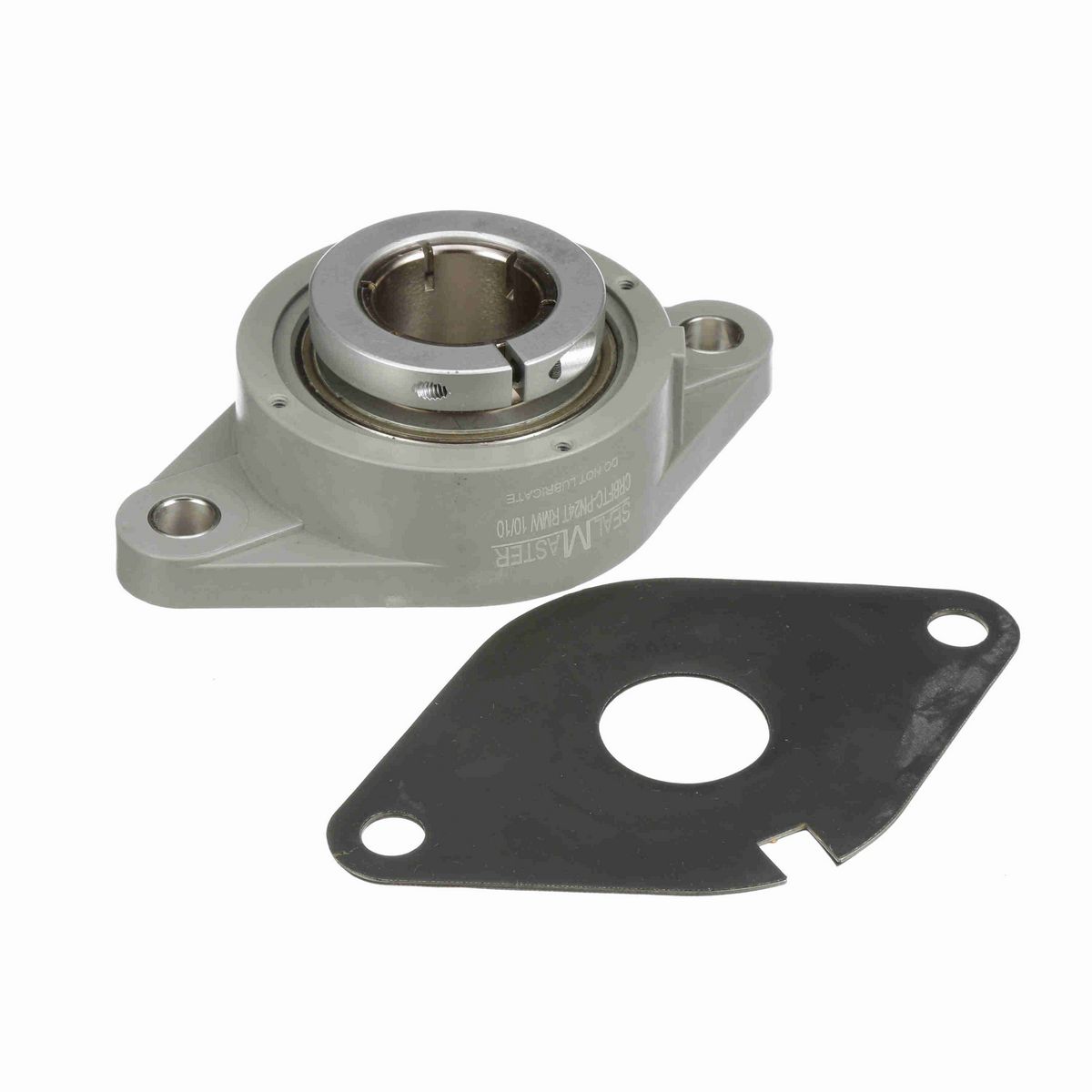 Sealmaster Mounted Composite Two Bolt Flange Ball Bearing - 52100 Bearing Steel, Phosphorus Nickel Coated - Concentric Lock - Corrosion Resistant - Reduced Maintenance - Lubed for Life - CRBFTC-PN24T RMW
