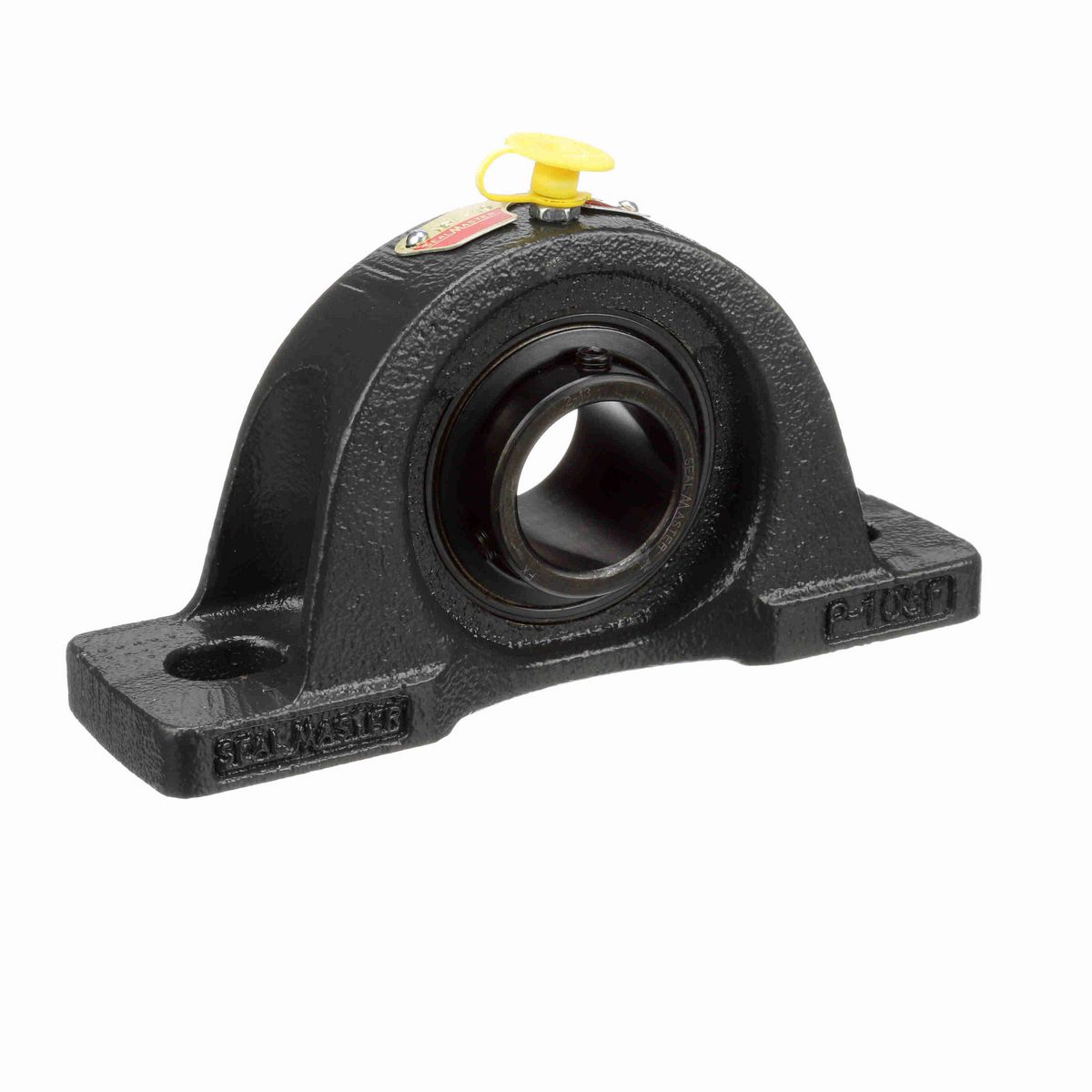 Sealmaster Mounted Cast Iron Two Bolt Low Base Pillow Block Ball Bearing - 52100 Bearing Steel, Black Oxided - Setscrew Lock - NPL-19