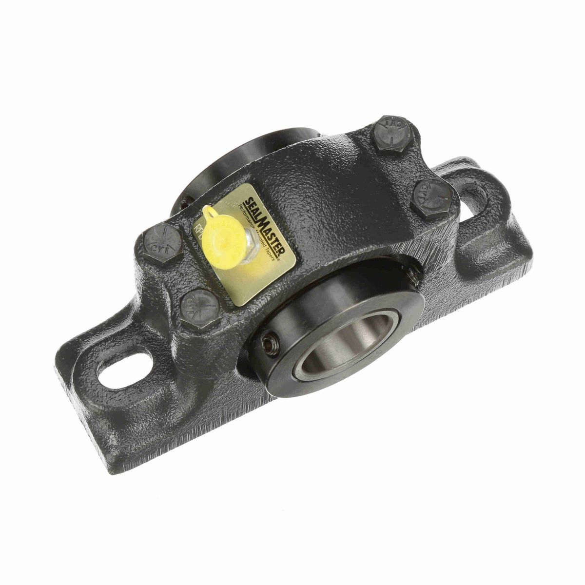 Sealmaster Mounted Cast Iron Two Bolt Pillow Block Tapered Roller - 52100 Bearing Steel - Double Collar Mount Lock - RPB 107-C2