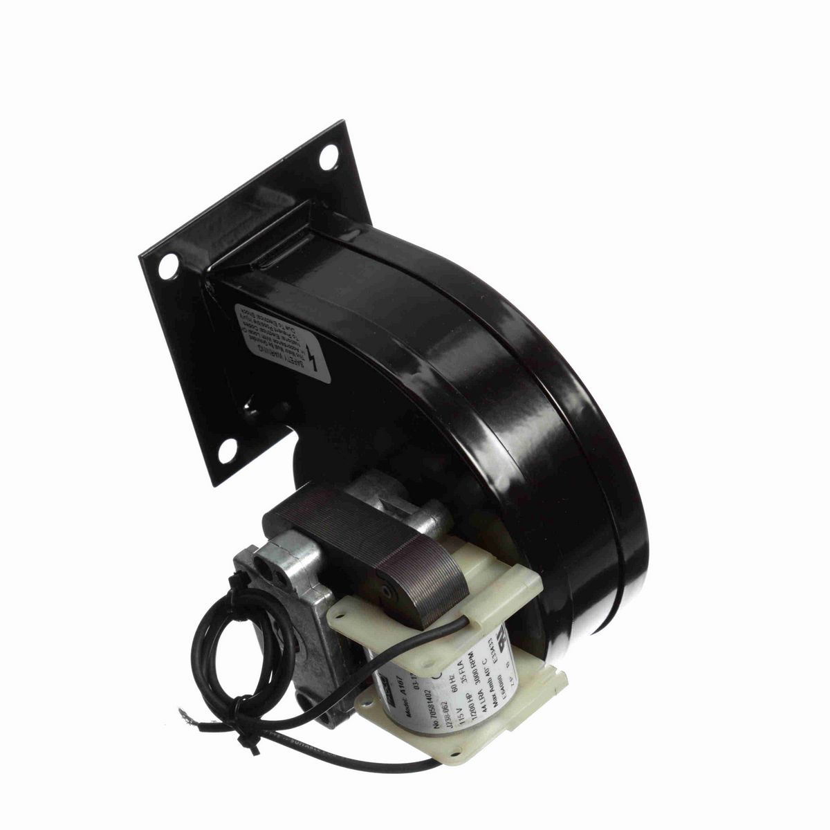 FASCO Rectangular Outlet Shaded Pole Centrifugal Blower, 115 Volts, Flange: Yes - A167