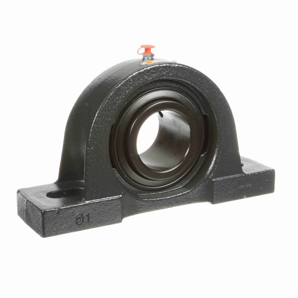 Sealmaster Mounted Cast Iron Two Bolt Pillow Block Ball Bearing - 52100 Bearing Steel, Black Oxided - Setscrew Lock - High Temperature - MP-47 HT