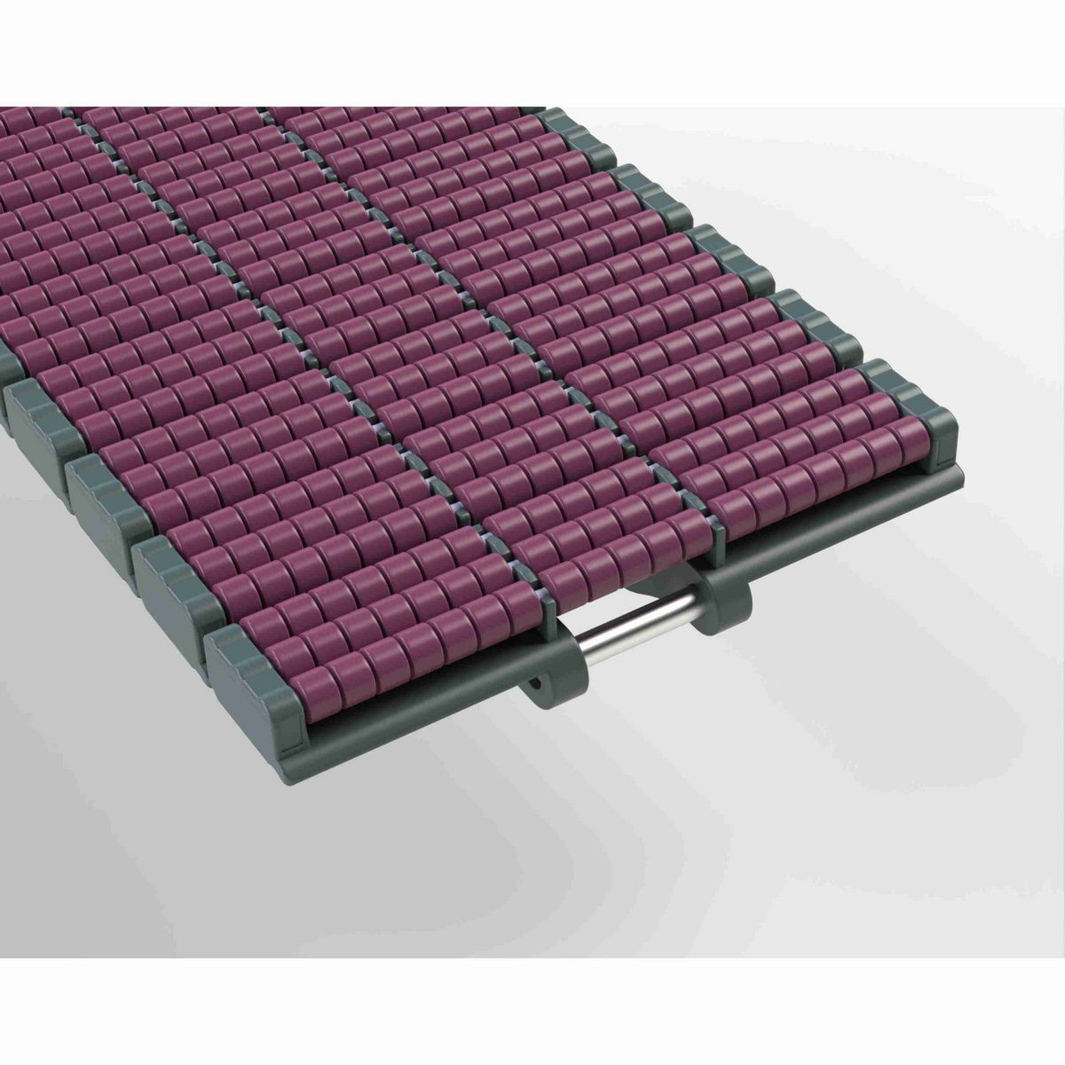 Rexnord HDS LBP Straight Running Low Backline Pressure, Material: Internally Lubricated Polyacetal (Grey), Width: 7.5in, Pitch: 1.5in - 752.81.13