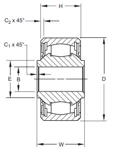 Авиационный роликоподшипник RBC DSRP Series DSRP6FS160