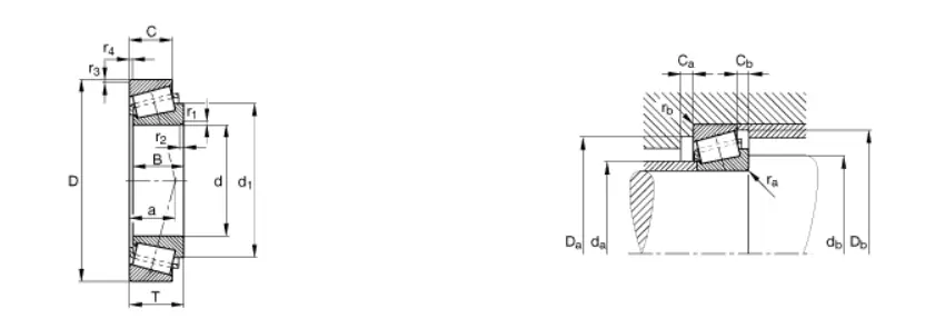 Конические роликовые подшипники HGF AK56418/56650
