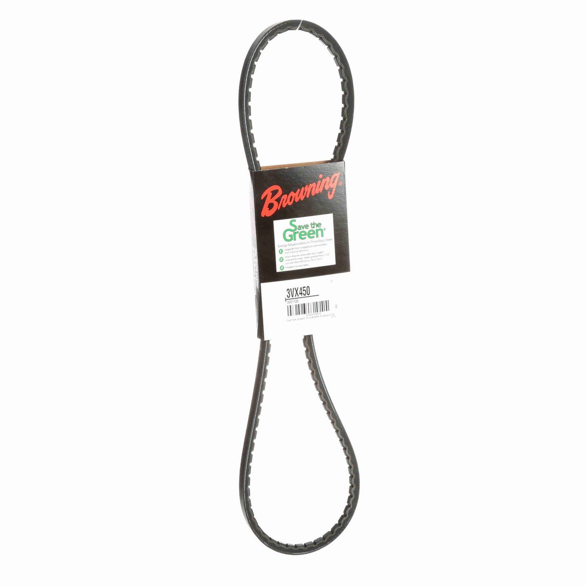 Browning EPDM Notched Belt 98% Efficient - 3VX450
