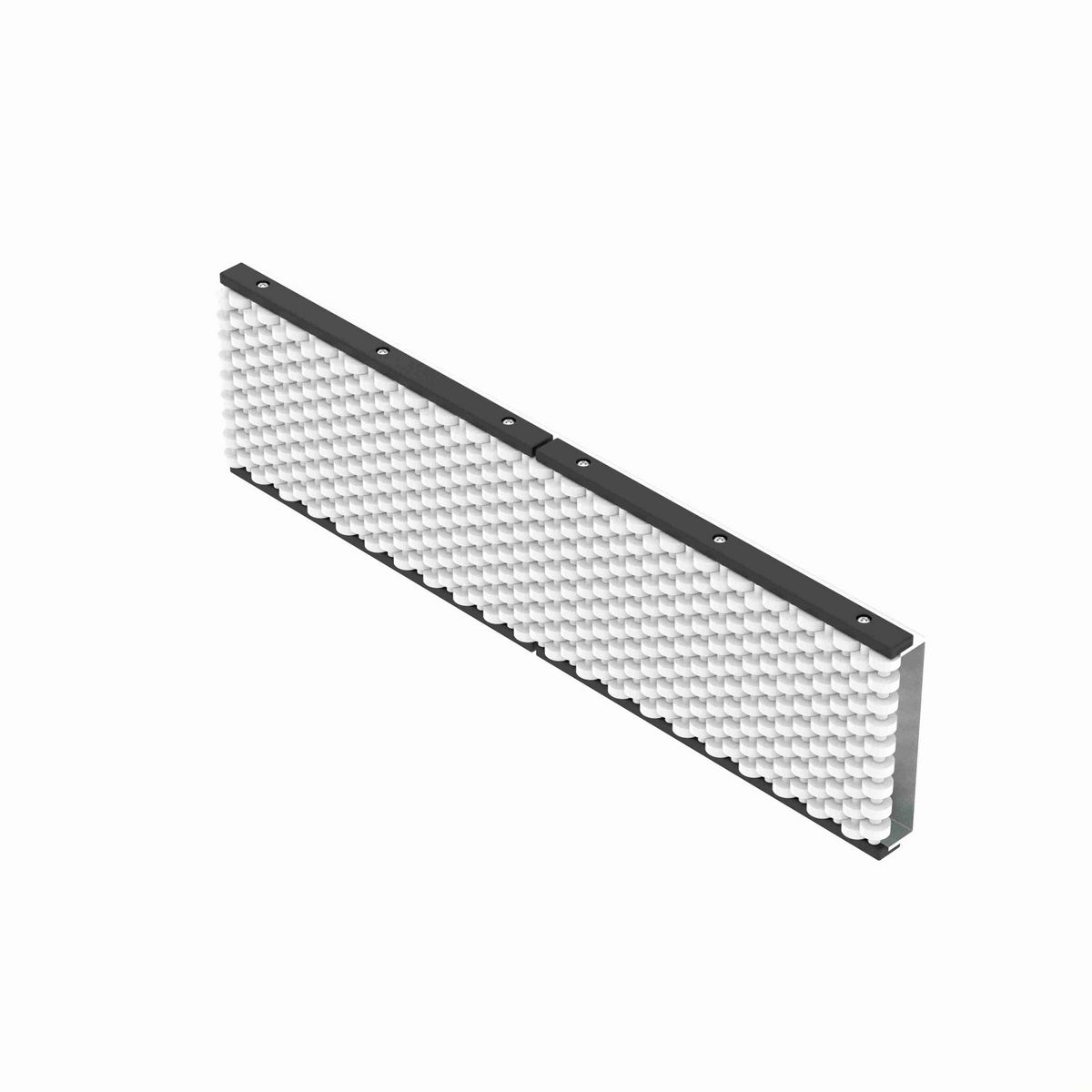 System Plast Roller Combiner Rail: 1.5"W X 6.48"H X 60"L Beige Galvanized Steel - VG-682-PL-6-5