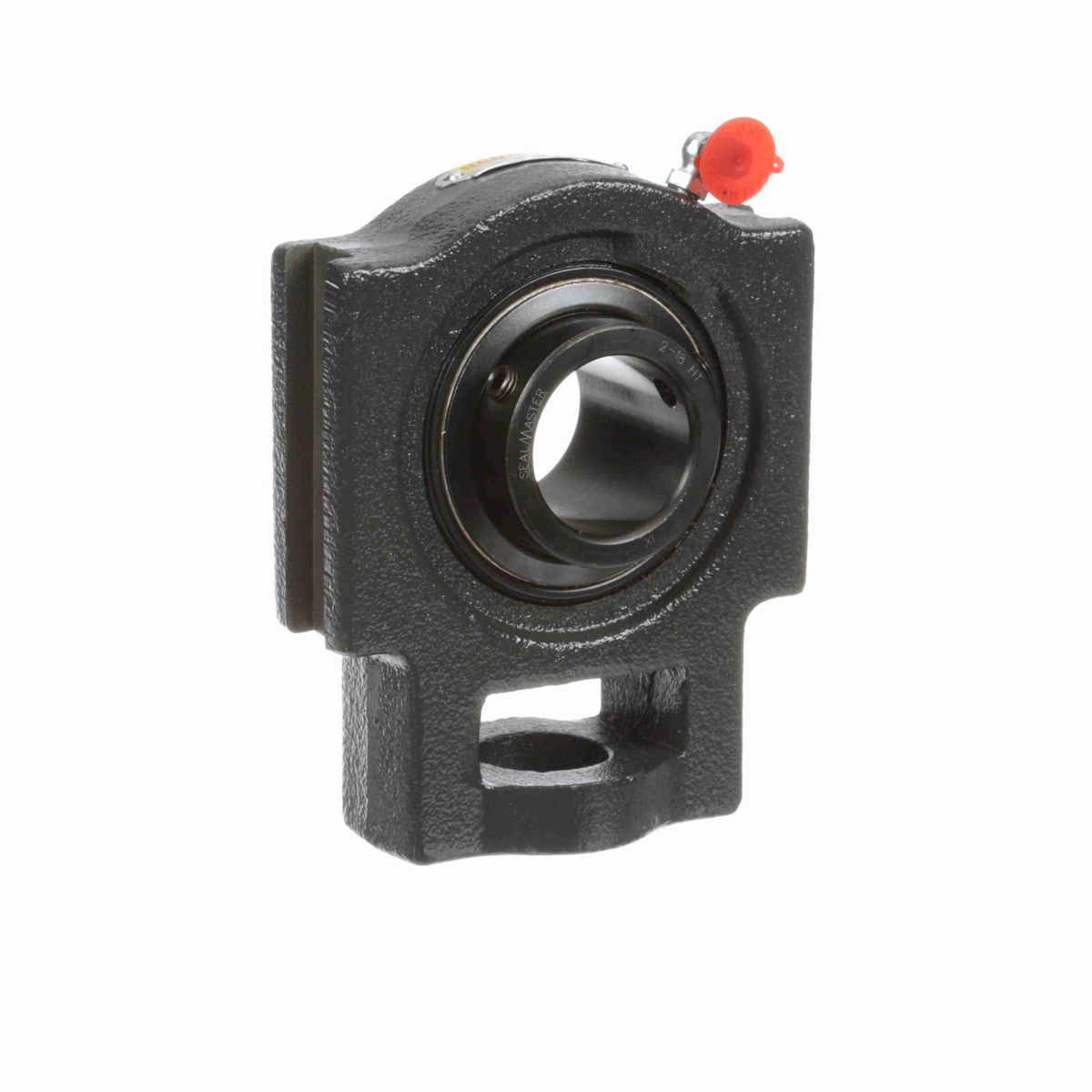 Sealmaster Mounted Cast Iron Wide Slot Take Up Ball Bearing - 52100 Bearing Steel, Black Oxided - Setscrew Lock - High Temperature - ST-24 HT