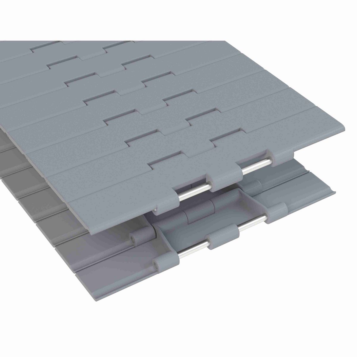 Rexnord 821 Straight Running Solid Top, Material: Silver Platinum Series™ X, Width: 7.5in, Pitch: 1.5in - 10482729