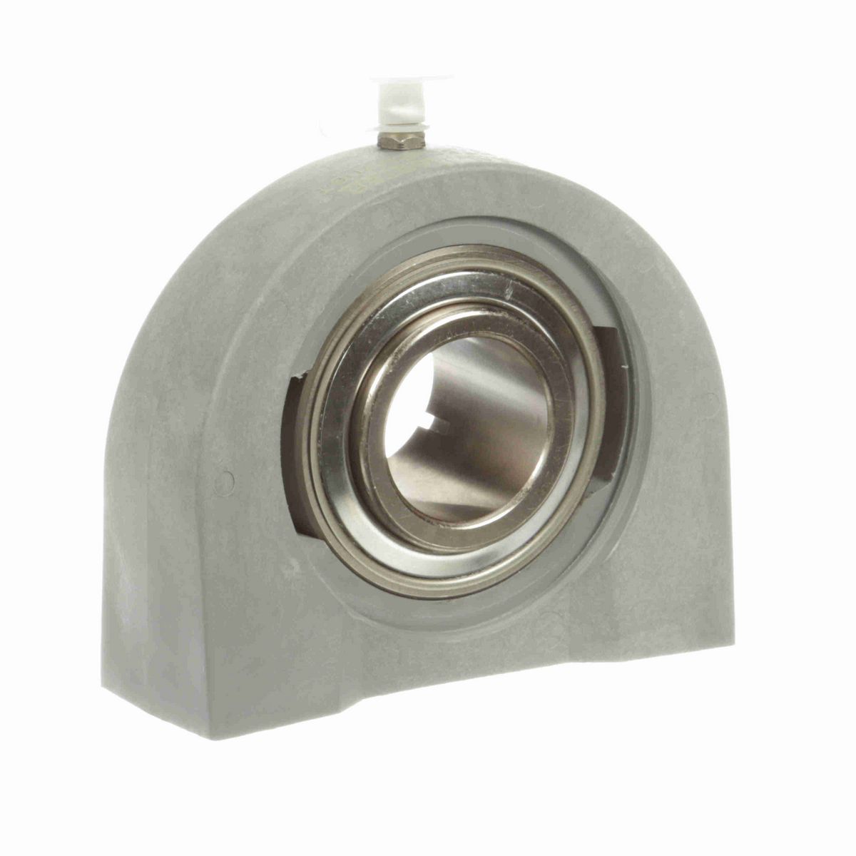 Sealmaster Mounted Composite Tapped Base Pillow Block Ball Bearing - 52100 Bearing Steel, Phosphorus Nickel Coated - Concentric Lock - Corrosion Resistant - CRTBC-PN206T