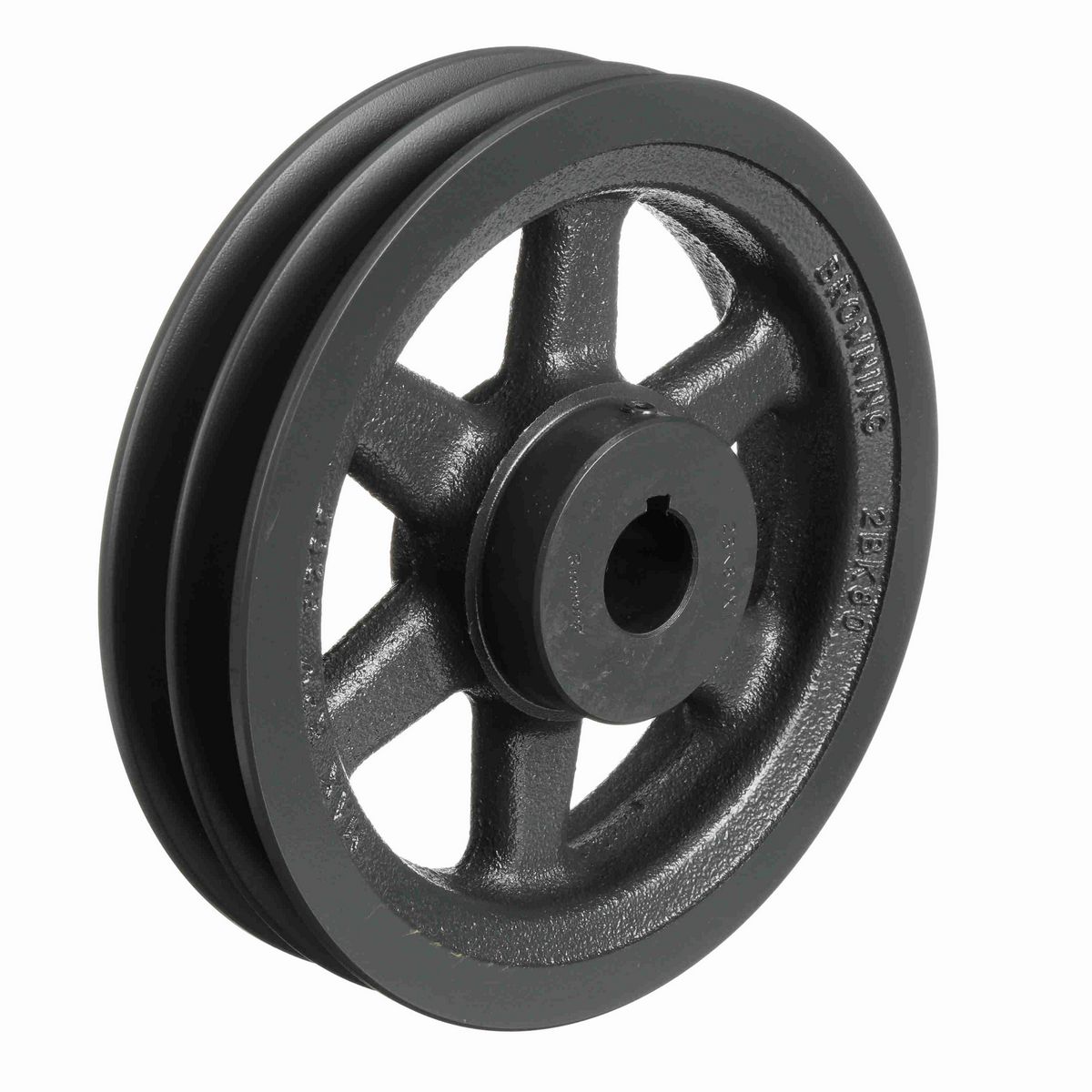 Browning 2 Groove Cast Iron FHP - Finished Bore Sheave - 2BK80X1