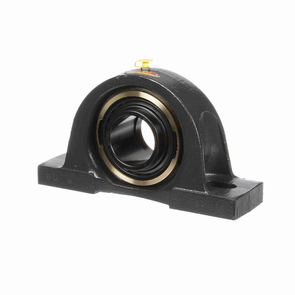 Sealmaster Mounted Cast Iron Two Bolt Pillow Block Ball Bearing - 52100 Bearing Steel, Black Oxided - Eccentric Lock - ETXP-39