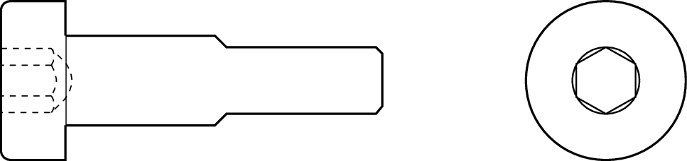 Установочный винт для суперлинейных втулок H и SH Bosch Rexroth M5X17-8.8 & [R342700309]