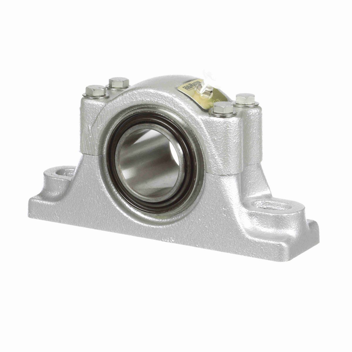 Sealmaster Mounted Flouropolymer Coated Cast Iron Two Bolt Pillow Block Tapered Roller - 52100 Bearing Steel - Collar Mount Lock - Corrosion Resistant - RPBA 200-C2 CR