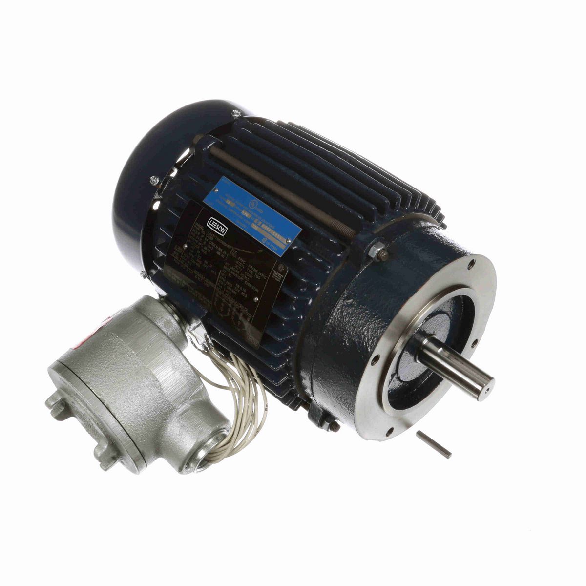 LEESON Explosion Proof Motor, 1.50 & 1 HP, 3 Ph, 60 & 50 Hz, 230/460 & 190/380 V, 3600 & 3000 RPM, 143TC Frame, EPFC - C301B