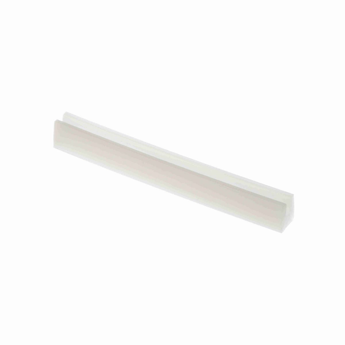 System Plast Bar Cap: 0.63"W X 0.75"H X 120"L White UHMW-PE - VG-P316HD-10