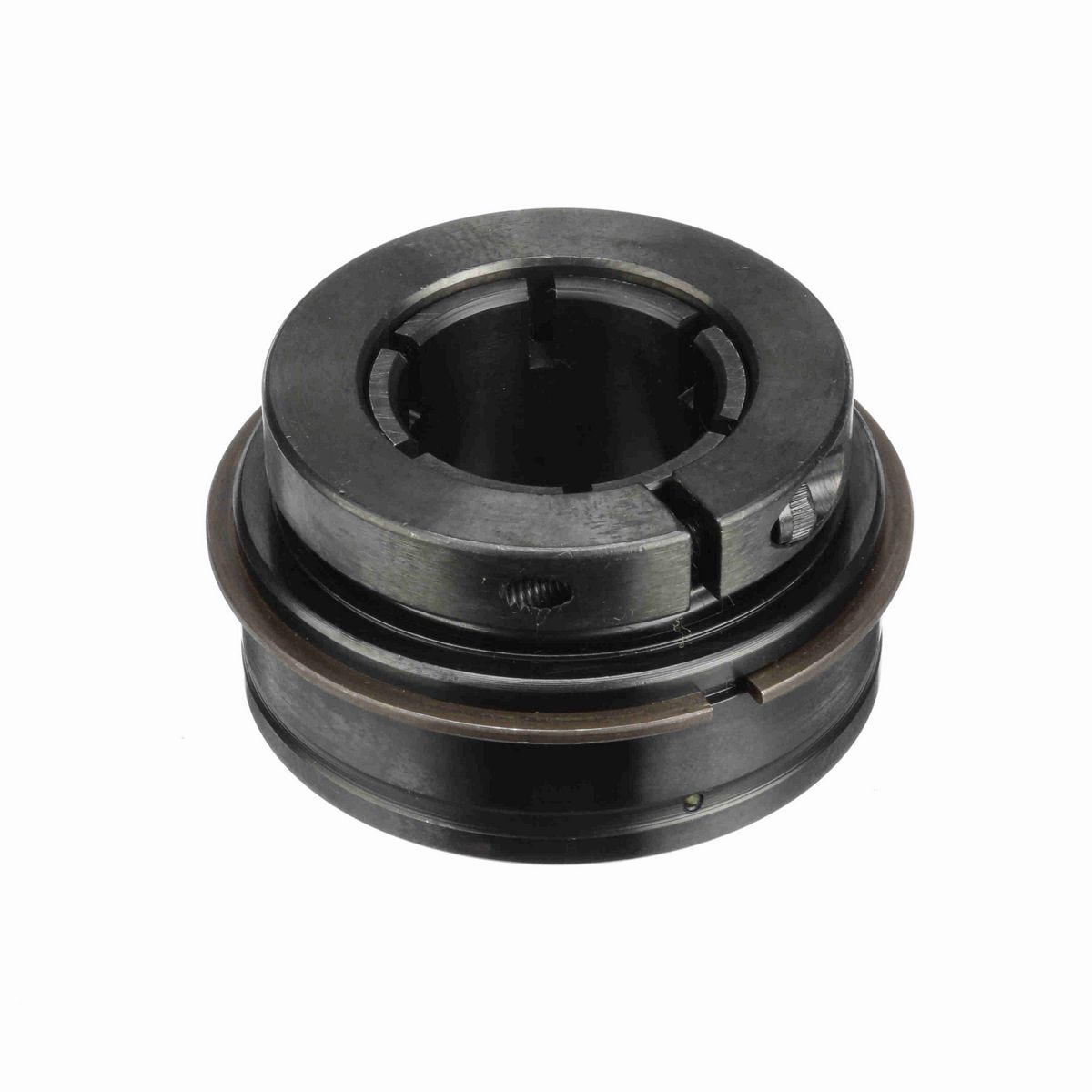 Sealmaster Mounted Insert Only Ball Bearing - 52100 Bearing Steel, Black Oxided - Concentric Lock - High Contamination - ER-19T DRT