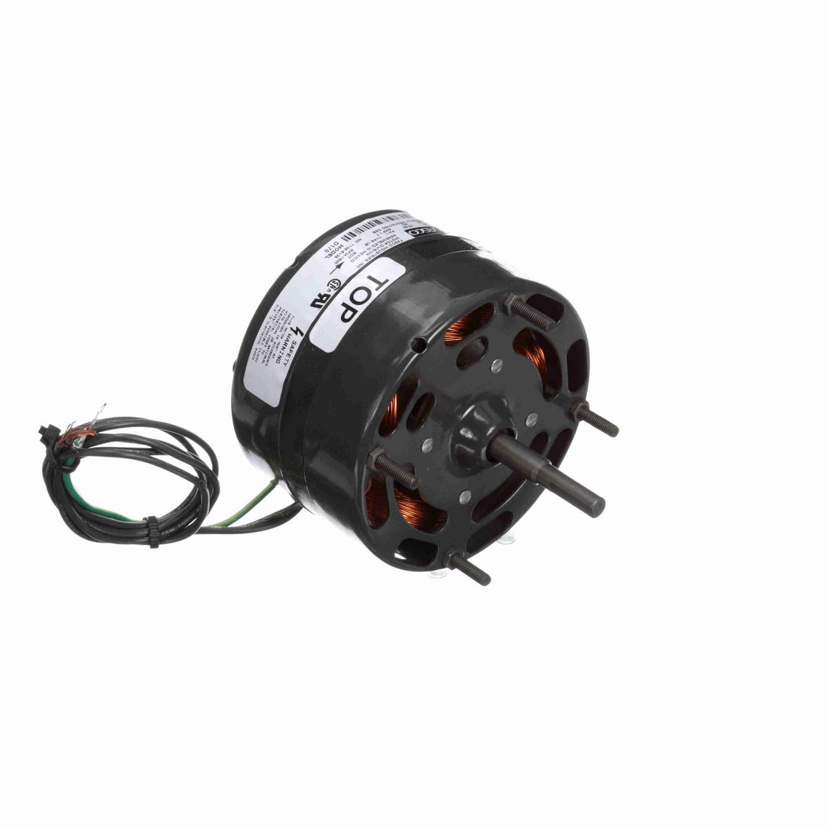 FASCO Fan and Blower Motor, 1/20 HP, 1 Ph, 60 Hz, 115 V, 1500 RPM, 1 Speed, 4.4" Diameter, OAO - D170