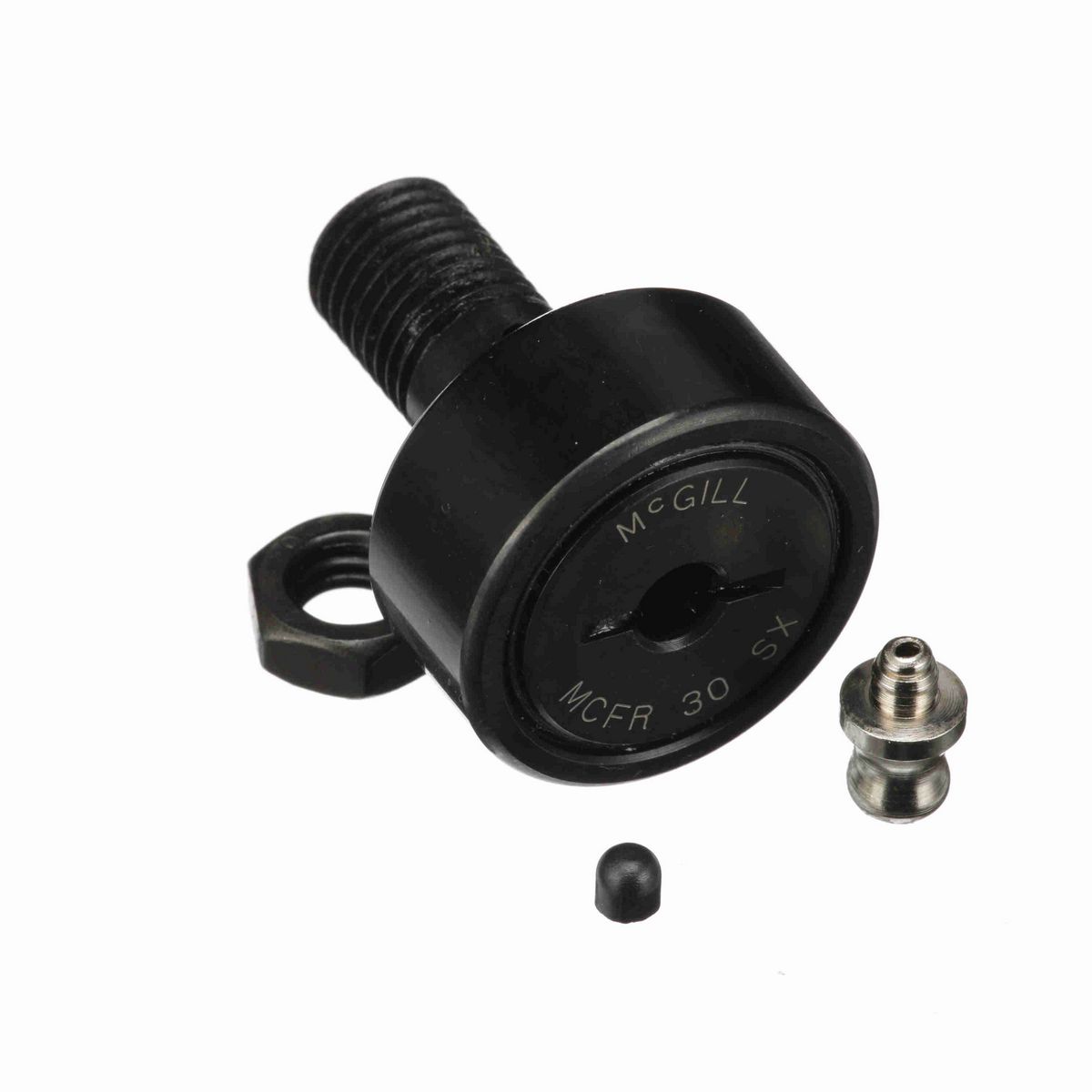 Опорный ролик с цапфой McGill CAMROL MCFR 30 SX, цилиндрический, с уплотнением, со шлицем под отвёртку, метрический