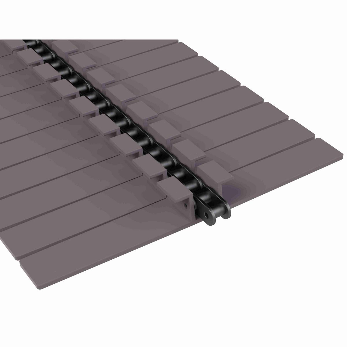 Rexnord 1873TAB Side-flexing Solid Top, Material: Brown High Performance, Width: 12in, Pitch: 1.5in - 81426346