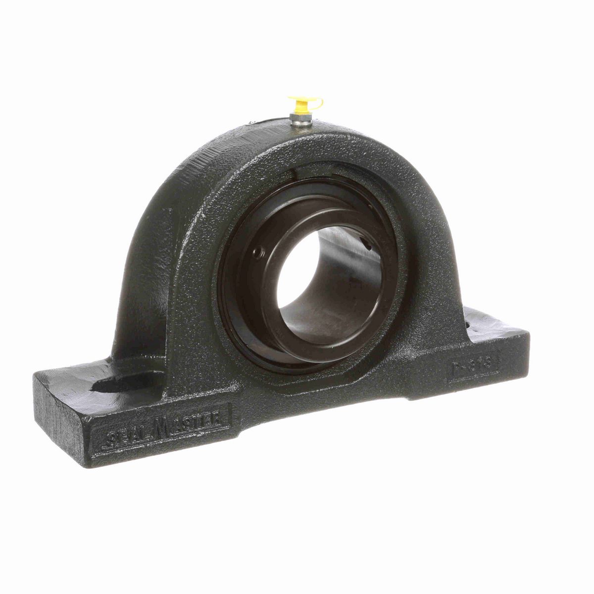 Sealmaster Mounted Cast Iron Two Bolt Pillow Block Ball Bearing - 52100 Bearing Steel, Black Oxided - Setscrew Lock - MP-315C
